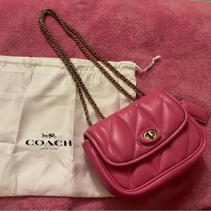 Coach Pillow Madison shoulder with chain Bag